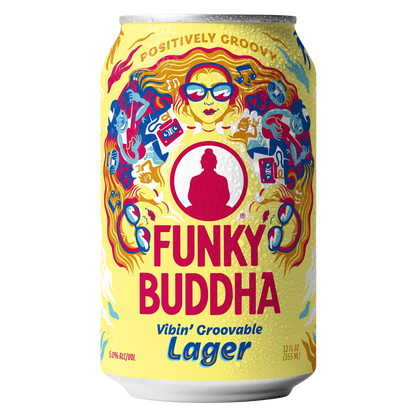 Funky Buddha Vibin' Groovable Lager 6pk 12oz Can 5.0% ABV