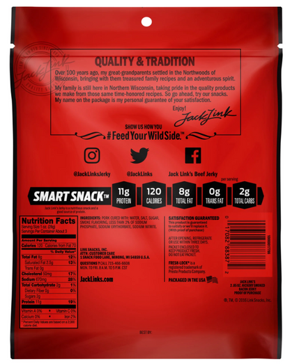 Jack Link's Bacon Jerky, 2.5 oz