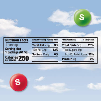 SKITTLES Original Chewy Candy, Full Size, 2.17 oz Bag