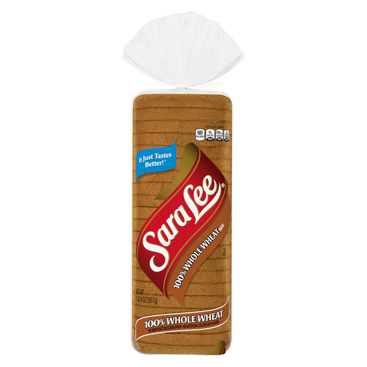 Sara Lee 100% Whole Wheat Bread - 20oz