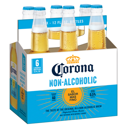 Corona Non-Alcoholic 6pk 12oz Btl 0.5% ABV