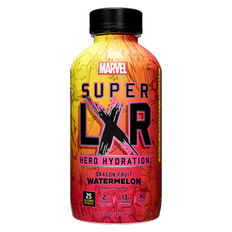 Super LXR Hero Hydration Dragon Fruit Watermelon 16oz 16oz Btl