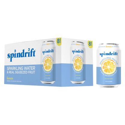 Spindrift Lemon Sparkling Water 8pk 12oz can