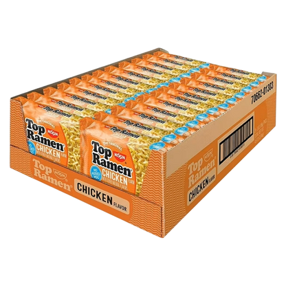 Nissin Top Ramen Chicken Flavor Ramen Noodle soup 3oz 24 CT