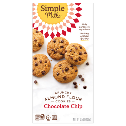 Simple Mills Crunchy Almond Flour Chocolate Chip Cookies 5.5oz