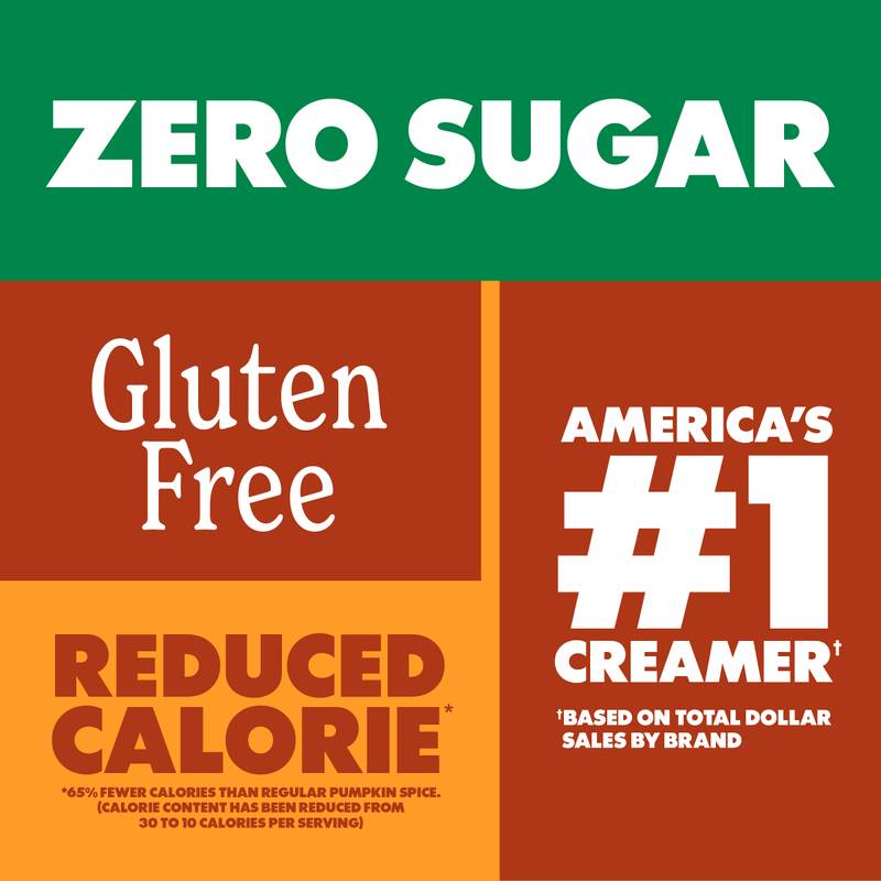 Coffee Mate Zero Sugar Pumpkin Spice Non-Dairy Creamer 32oz Btl
