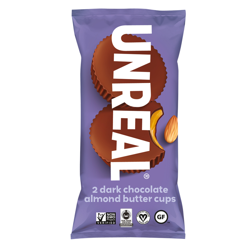 Unreal Dark Chocolate Almond Butter Cups 1oz