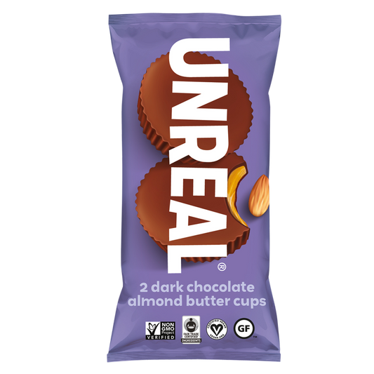 Unreal Dark Chocolate Almond Butter Cups 1oz