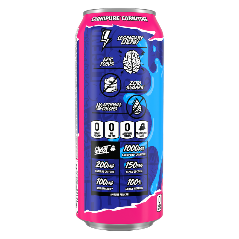 GHOST ENERGY Bubblicious Cotton Candy 16oz Can