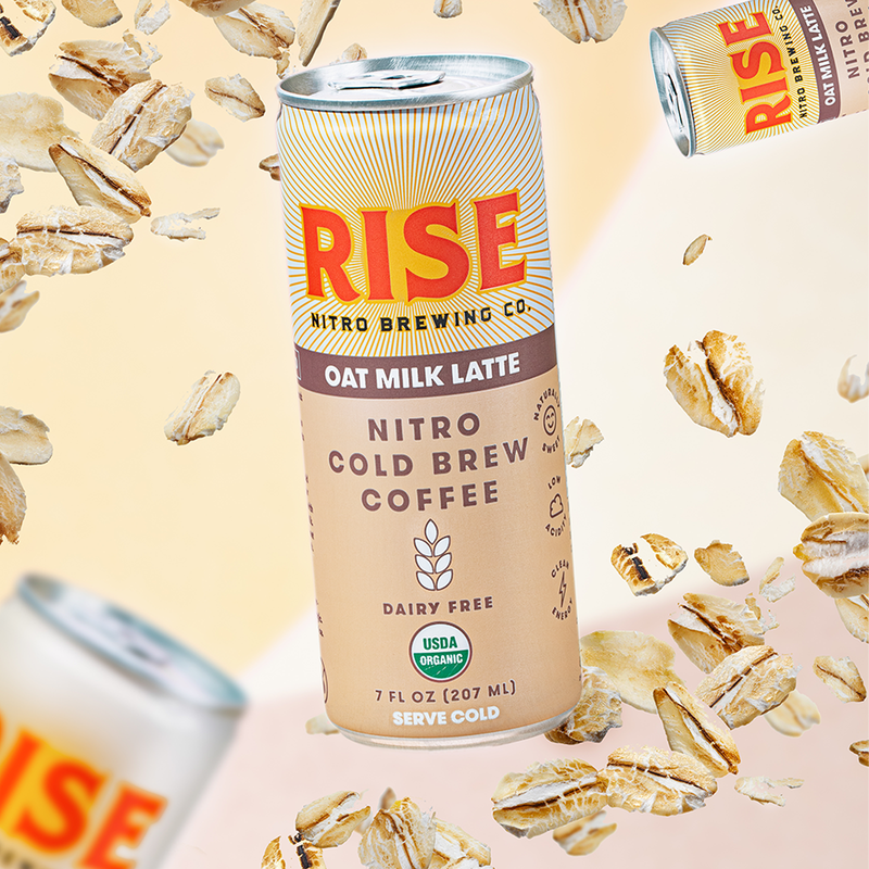 RISE Brewing Co. Oat Milk Nitro Cold Brew Latte 7oz Can
