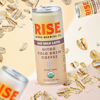RISE Brewing Co. Oat Milk Nitro Cold Brew Latte 7oz Can