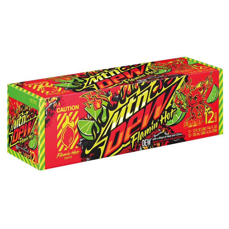 Mountain Dew Flamin Hot 12pk 12oz Can