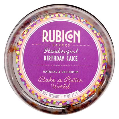 Rubicon Bakers 4in Birthday Layer Cake, 11 oz