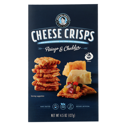 John Wm. Macy's Asiago & Cheddar Cheese Crisps 4oz