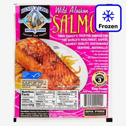 Henry & Lisa's Frozen Wild Alaskan Salmon - 4oz