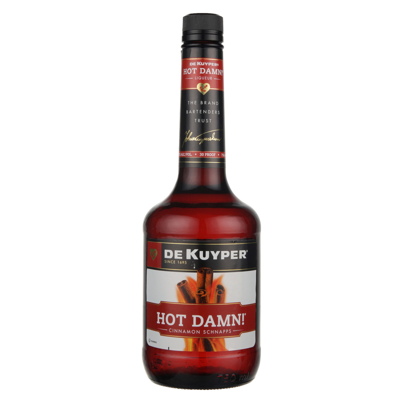 Dekuyper Hot Damn! 100 Proof Cinnamon Schnapps Liqueur 750ml