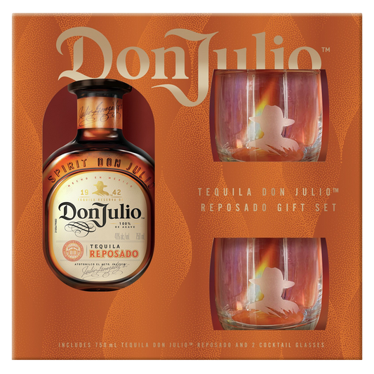 Don Julio Reposado 750ml Gift Set w/ 2 Glasses