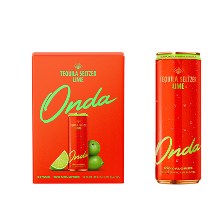 Onda Sparkling Tequila Lime 4pk 12oz Can 5% ABV