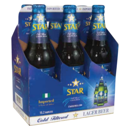 Star Beer 6pk 15.2oz Bottle 5.1% ABV