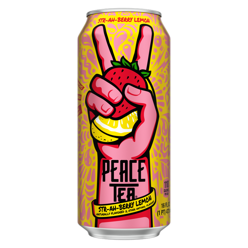 Peace Tea Str-Ah-Berry Lemon 16oz Can