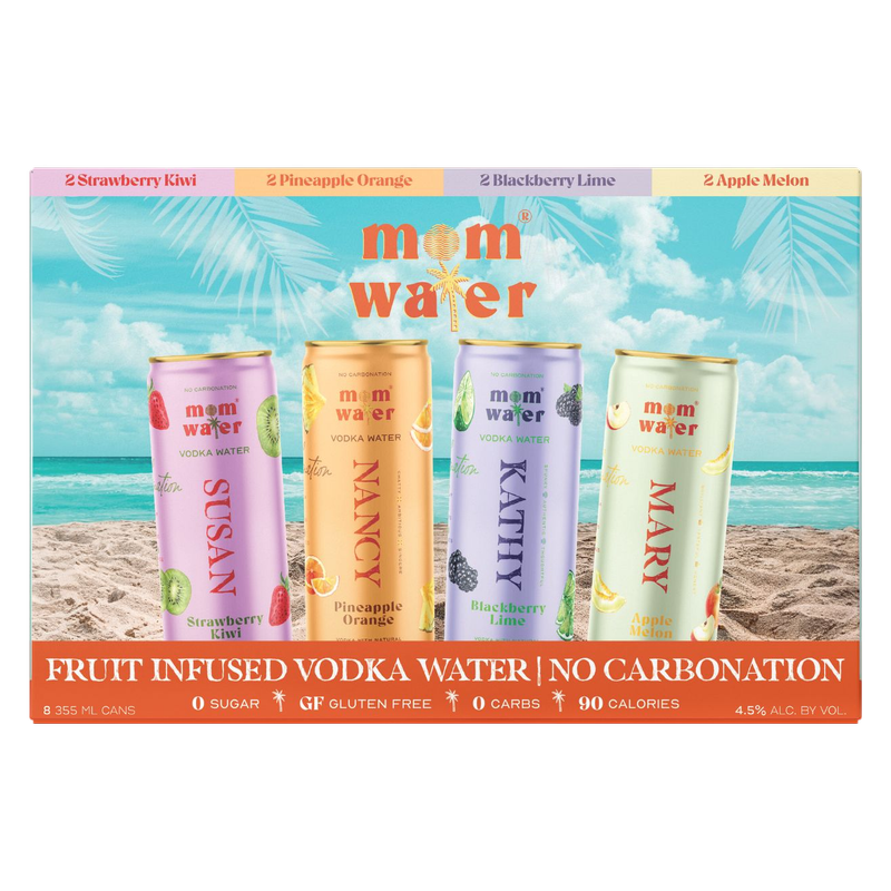 Mom Water Vacation Mode Variety Pack 8pk 12oz Can 4.5% ABV