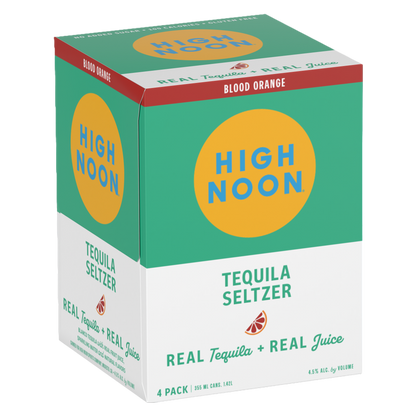 High Noon Blood Orange Tequila Seltzer 4pk 12oz Cans