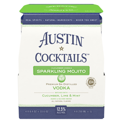 Austin Cocktails Cucumber Vodka Sparkling Mojito 4pk 250ml Can 12.5% ABV
