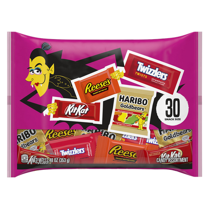 Chocolate & Sweets Snack Size Bar Assortment Bag, 30-Piece, 12.48 oz