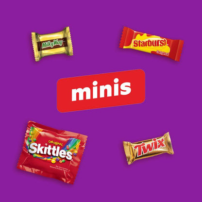 Starburst, MilkyWay, Skittles, & Twix Variety Mix, 70 Pieces