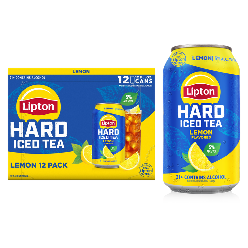 Lipton Hard Tea Lemon 12pk 12oz Can 5% ABV