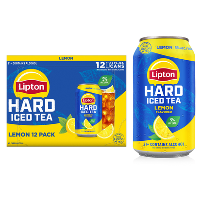 Lipton Hard Tea Lemon 12pk 12oz Can 5% ABV