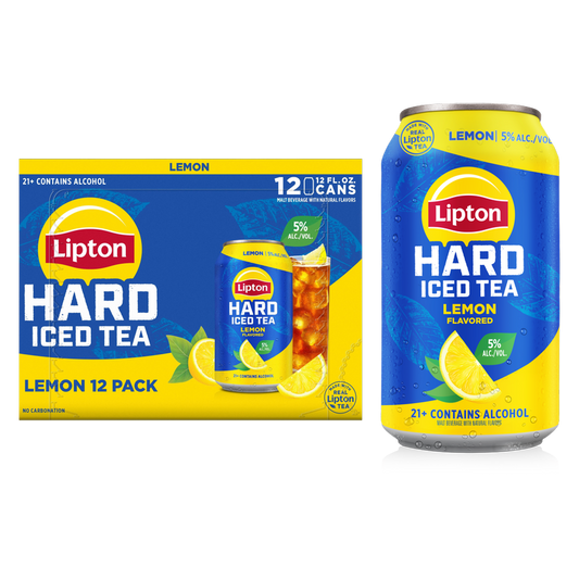 Lipton Hard Tea Lemon 12pk 12oz Can 5% ABV