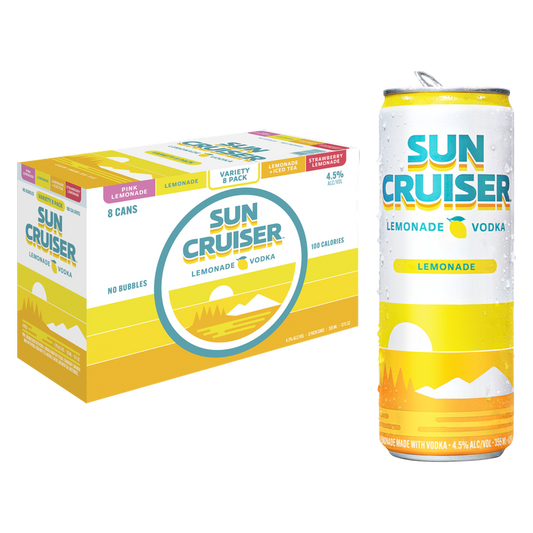 Sun Cruiser Lemonade Vodka Variety Pack 8pk 12oz Can 4.5% ABV