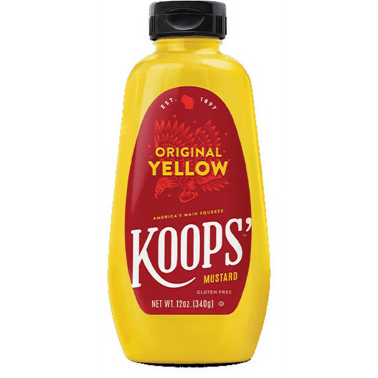 Koops' Original Yellow Mustard, 12 oz