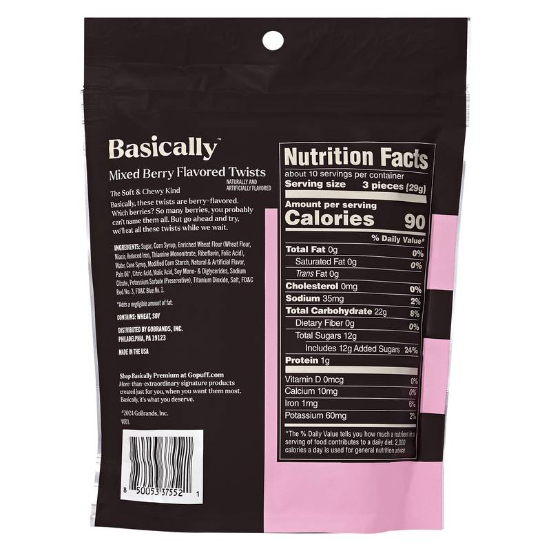Basically Premium Mixed Berry Twists 10 oz