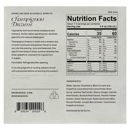 De Soi Champignon Dreams 4pk 8oz can