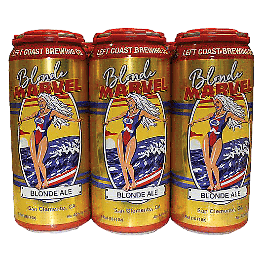 Left Coast Brewing Blonde Marvel 6pk 16oz Can