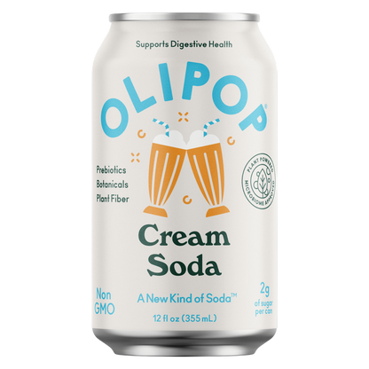 Olipop Cream Soda 4pk 12oz Can - XL Shelf Stable