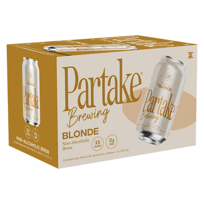 Partake Brewing Blonde Ale Non-Alcoholic 6pk 12oz Can 0.5% ABV
