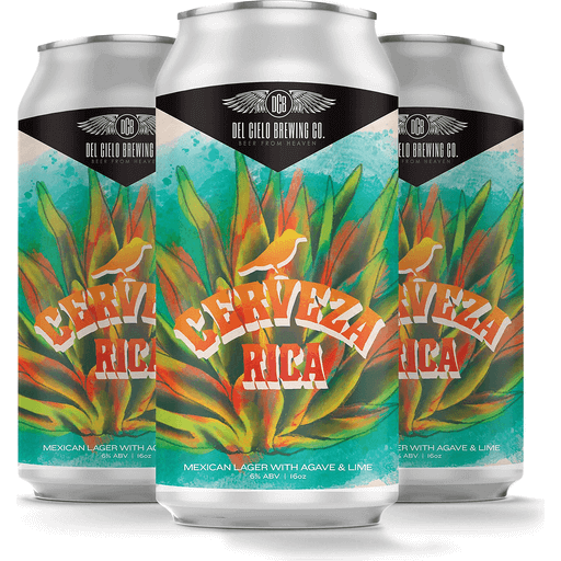 Del Cielo Brewing Co. Cerveza Rica Mexican Lager (4PKC 16 OZ)