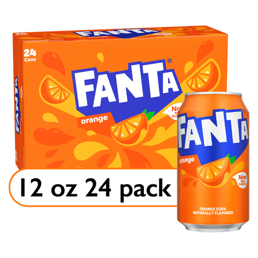 Fanta Orange Soda 12pk 12oz Can