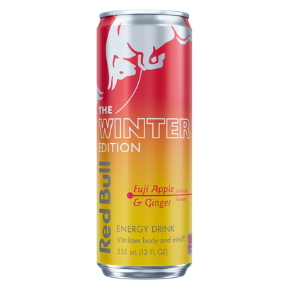 Red Bull Winter Edition Fuji Apple & Ginger Energy Drink 12oz Can