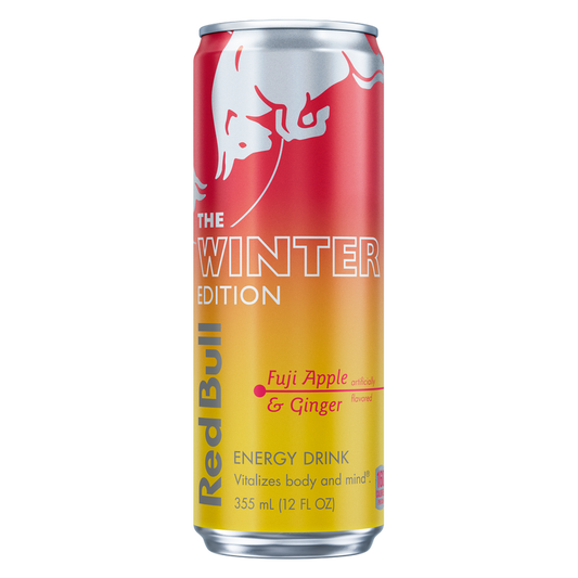 Red Bull Winter Edition Fuji Apple & Ginger Energy Drink 12oz Can