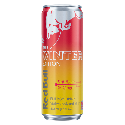 Red Bull Winter Edition Fuji Apple & Ginger Energy Drink 12oz Can