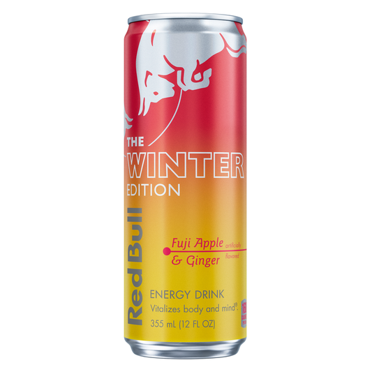 Red Bull Winter Edition Fuji Apple & Ginger Energy Drink 12oz Can