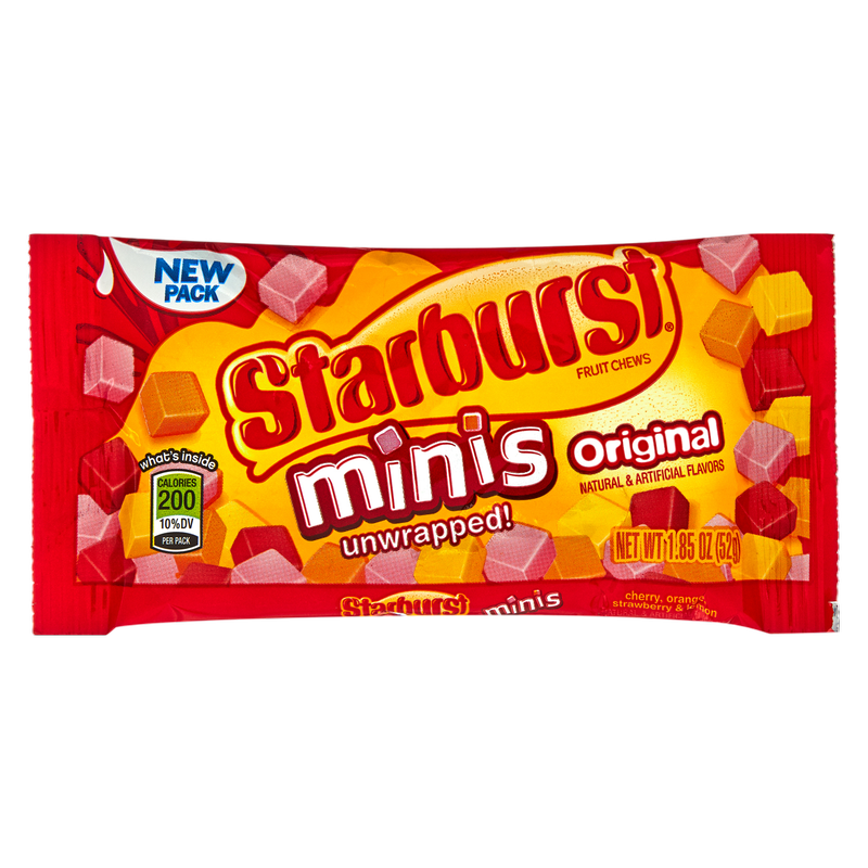 STARBURST ORIGINAL CHEWY MINIS SINGLES 1.85 OZ