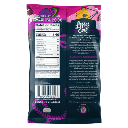 LesserEvil Space Balls Cinnamon Sugar Stardust - 5oz