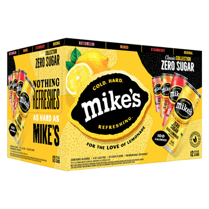 Mike's Hard Zero Sugar 12pk 12oz Variety Pack Can 4.8% ABV