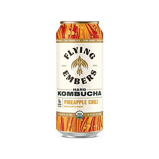 Flying Embers Pineapple Chili Hard Kombucha Single 16oz Can