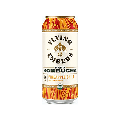 Flying Embers Pineapple Chili Hard Kombucha Single 16oz Can